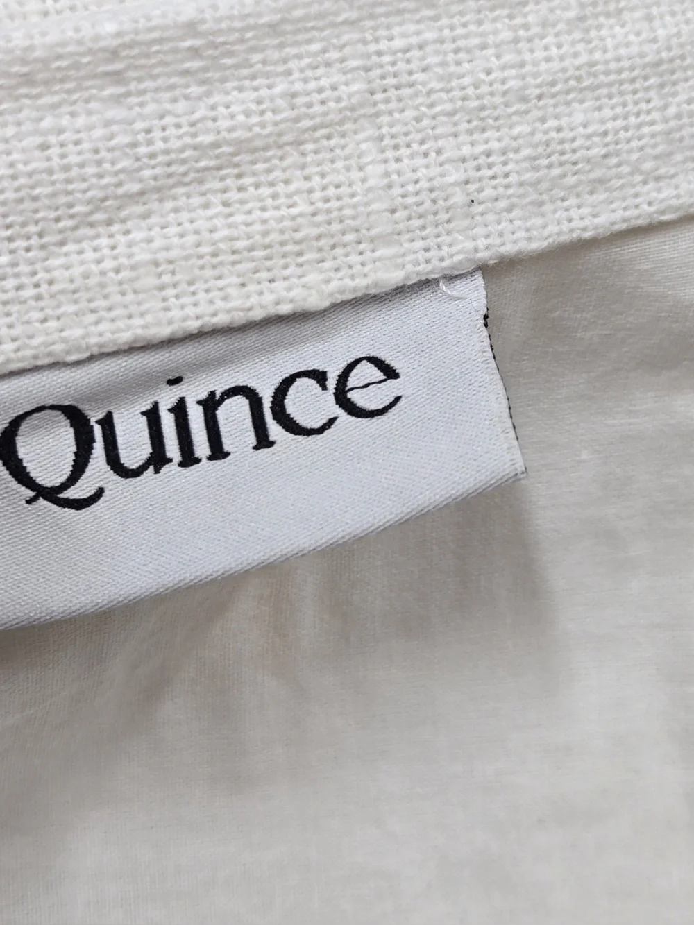 NWT QUINCE Set Of 2 48x108 Cotton Slub Curtains White 0898